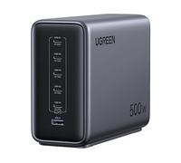 CARICABATTERIE DA MURO UGREEN Nexode X759 500W GaN, UGREEN Dispositivi con porta USB-C e USB-A compatibili da 500 W, Grigio