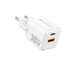 Caricabatterie da muro USB-A e USB-C type-c 30W 3A Forcell F-Energy Mini GaN III