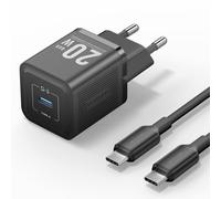 Caricabatterie da muro Vention GaN USB-C 20W - Cavo USB-C da 1 m - Nero
