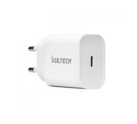 CARICABATTERIE DA MURO VULTECH CC-120PDC da 20 W, Bianco