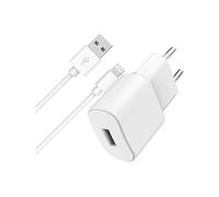 CARICABATTERIE DA MURO WOW WOWCS24ACBLAMFIW (con cavo USB-A/Lightning 1 m) da 20 W, Bianco