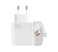 CARICABATTERIE DA MURO XIAOMI BHR6035 (con cavo USB-A/USB-C 1 m) da 67 W, Nero