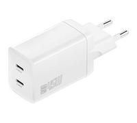 Caricabatterie da parete 4smarts PDPlug Dual 45W GaN 2xUSB-C, bianco