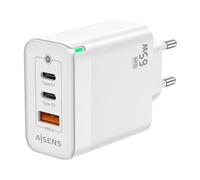 Aisens Asch-65w3p007-w Usb-c Wall Charger Trasparente
