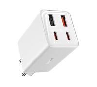 Caricatore da muro Baseus GaN6 Pro 65 W USB-C/USB-A Bianco