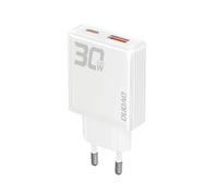 Caricabatterie da parete GaN A30EUL da 30 W con porte USB-A e USB-C - Bianco