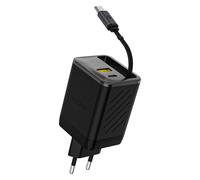 Caricabatterie da parete GaN da 67 W con connettore USB-A e USB-C e
