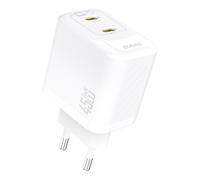 Caricabatterie da parete GaN PD 45W con 2 porte USB-C - bianco