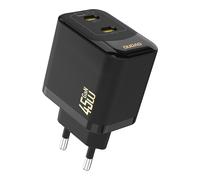 Caricabatterie da parete GaN PD 45W con 2 porte USB-C - nero