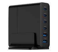 Caricabatterie da parete Gembird TA-UC-2A4C-PD75-01-BK 75W 6 porte USB GaN Nero