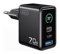 Caricabatterie da parete INIU Leopard 70W GaN mini 2x USB-C 1x USB-A Display TFT