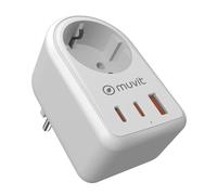 Caricabatterie da Parete Muvit for Change 851DQ-DE Bianco 20 W