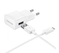 Caricabatterie da parete Samsung USB-A da 8 W con cavo MicroUSB - Bianco