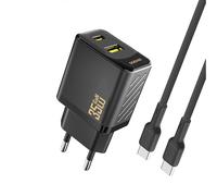 CARICABATTERIE DUDAO A27MaxCEU PD QC USB-A USB-C da 35 W, Nero
