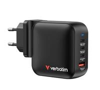 Verbatim - Mini GaN Charger 100W Universale Nero AC Ricarica rapida Interno