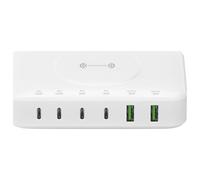 Caricabatterie da parete wireless 4smarts da 100 W, colore bianco.