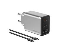 CARICABATTERIE DA RETE ECOFLOW Cargador EcoFlow RAPID 65W GaN Argento