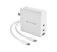 CARICABATTERIE DA RETE HYPER HJG140WW - Caricabatterie da Auto USB-C Dual Port Quick Charge 3.0 5V/3A - Protezione Sovraccarico Bianco