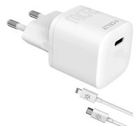 Caricabatterie da rete USB-C 20W con cavo Lightning Celly Bianco