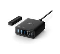 CARICABATTERIE DA TAVOLO ANKER GaN, Universale Smartphone, tablet, dispositivi USB-C, dispositivi USB-A da 112 W, Nero
