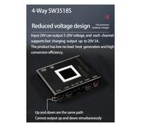 Caricabatterie da tavolo multifunzione a protocollo completo a 4 vie, modulo di ricarica rapida PD SW3518 Buck 400W QC3.0