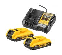 CARICABATTERIE DEWALT XR + 2 BATTERIE DA 18 V 2,0 AH DCB1104D2