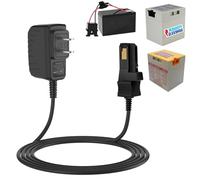 Caricabatterie di ricambio per ruote elettriche da 12 V, batteria grigia e batteria superiore arancione, adattatore per batteria Fisher Price Ride on Toys Power Wheels