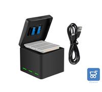 Caricabatterie DJI Telesin per 3 batterie Osmo Action OS-BCG-003 Cavo USB Type C