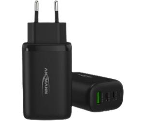 Caricabatterie domestico ansmann hc365pd / 3,25 a / 65 w / 3 prese