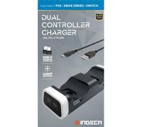 Caricabatterie doppio Indeca per controller PS5/Xbox Series/Nintendo Switch