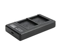 Caricabatterie Doppio USB, Doppia Carica della Batteria NP W126 con Schermo LCD, Interfaccia di Tipo C, Supporto per Ricarica Mobile, Ricarica per Presa Interna