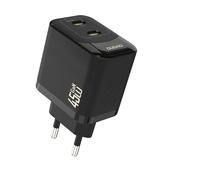 CARICABATTERIE DUDAO A28PEU GaN PD 2x USB-C da 45 W, Nero