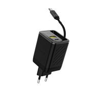 CARICABATTERIE DUDAO A67EU GaN con cavo USB-C retrattile da 67 W, Nero