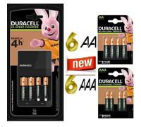 caricabatterie DURACELL + pile ricaricabili AA Stilo AAA Ministilo scegli lotto
