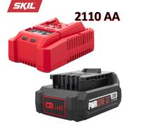 Caricabatterie e batteria agli ioni di litio SKIL 2110 AA 12 V 2 Ah