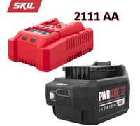 Caricabatterie e batteria agli ioni di litio SKIL 2111 AA 12 V 4 Ah