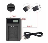 Caricabatterie E Cavo USB PER Panasonic LUMIX DMW-BCK7E FX90 FX80 FS40 SZ1