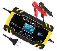 Caricabatterie e Mantenitore Auto 12V/24V 8A Carica Batteria per Auto Moto