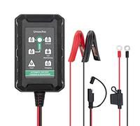 Caricabatterie e mantenitore intelligente 1,5A per batterie al piombo-acido 6V/12V e LiFePO4 14,4V, caricatore automatico Trickle Float con morsetti SAE per auto, moto, tagliaerba e barca