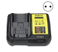 Caricabatterie e mantenitore per batteria agli ioni di litio per utensili elettrici compatibile con DCB206 DCB204 DCB203 DCB201 DCB120 - Uscita 10,8 V 14,4 V 18 V 3,0 A - (Spina europea)