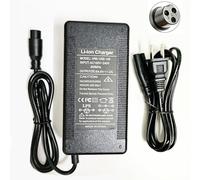 Caricabatterie elettrico a 3 poli da 48 V, compatibile con Evercross H5 H7, Vsett 8, 8+, 9+ (non per 9), per KAABO Mantis 8, 8 Pro, Zero 8, 9, per JOYOR S5, G5, Y7-S 48 Volt (54,6 V 2 A)