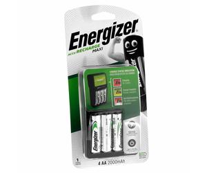 Caricabatterie Energizer Accu Recharge Maxi per Stilo Ministilo AA AAA + 4 Pile