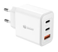 Caricabatterie essenziale PcCom 2x USB-C 65W + USB-A 3.0 bianco