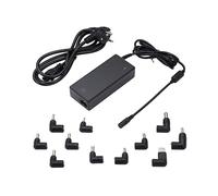 Ewent Caricatore Universale 90W per PC Portatile, Alimentatore Notebook a 11 Connettori (NO USB-C) per HP,ACER,SONY,SAMSUNG,DELL,LENOVO,ASUS, Protezione OTP/OVP/OCP/OLP, Cavo DC 1.5mt - Cavo AC 1.5mt