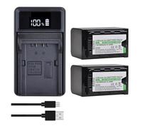 Caricabatterie For Batterie VW-VBD58 Da 5600 MAh, Compatibile Con Panasonic, For AG-VBR59, BGH1, HC-X1, HC-X1500, HC-X2000, AG-CX10, AG-CX350, AG-UX180, AG-AC30