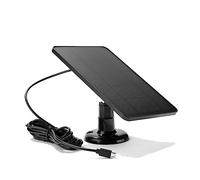 Caricabatterie for celle solari 1PCS 10W 5V USB + Type-C 2in1 Ricarica pannelli portatili for di illuminazione domestica con telecamera sicurezza Facile Installazione(Black 1pcs)