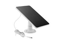 Caricabatterie for celle solari da 10 W 5 V USB 2 in 1 che ricarica pannelli portatili for di illuminazione domestica for telecamere sicurezza Facile Installazione(White DC5521)