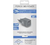 Caricabatterie Gan 30W FORCE POWER, USB C Potere Consegna, Garanzia Vita