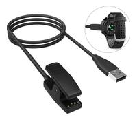 Cavo di ricarica compatibile con Garmin Forerunner 235, 735XT, 630, 645, 230, Vivomove HR e Approach S20 caricatore con supporto per clip, protezione da sovratensione integrata e protezione da