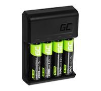 Caricabatterie Green Cell GC VitalCharger con 4 batterie AA